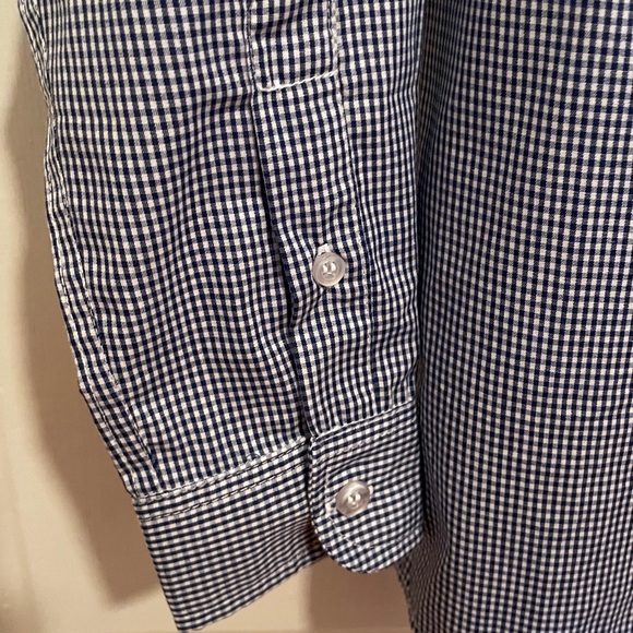 J. Bailey Bailey Boys Roscoe Blue Check Button Down Shirt Boys 7 - Picture 5 of 6